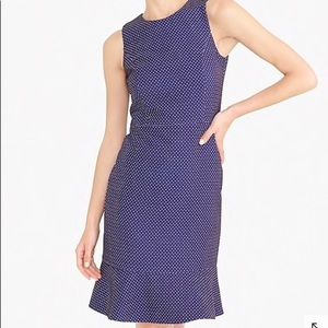 J.Crew NWT - Navy flounce-hem dress size 8